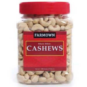 FarmOwn Whole Cashew Nut W320 Regular Size Cashews Kaju 500 Grams